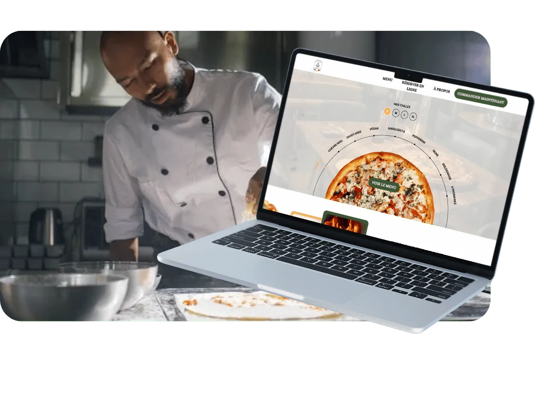 Exemple de site internet pizza