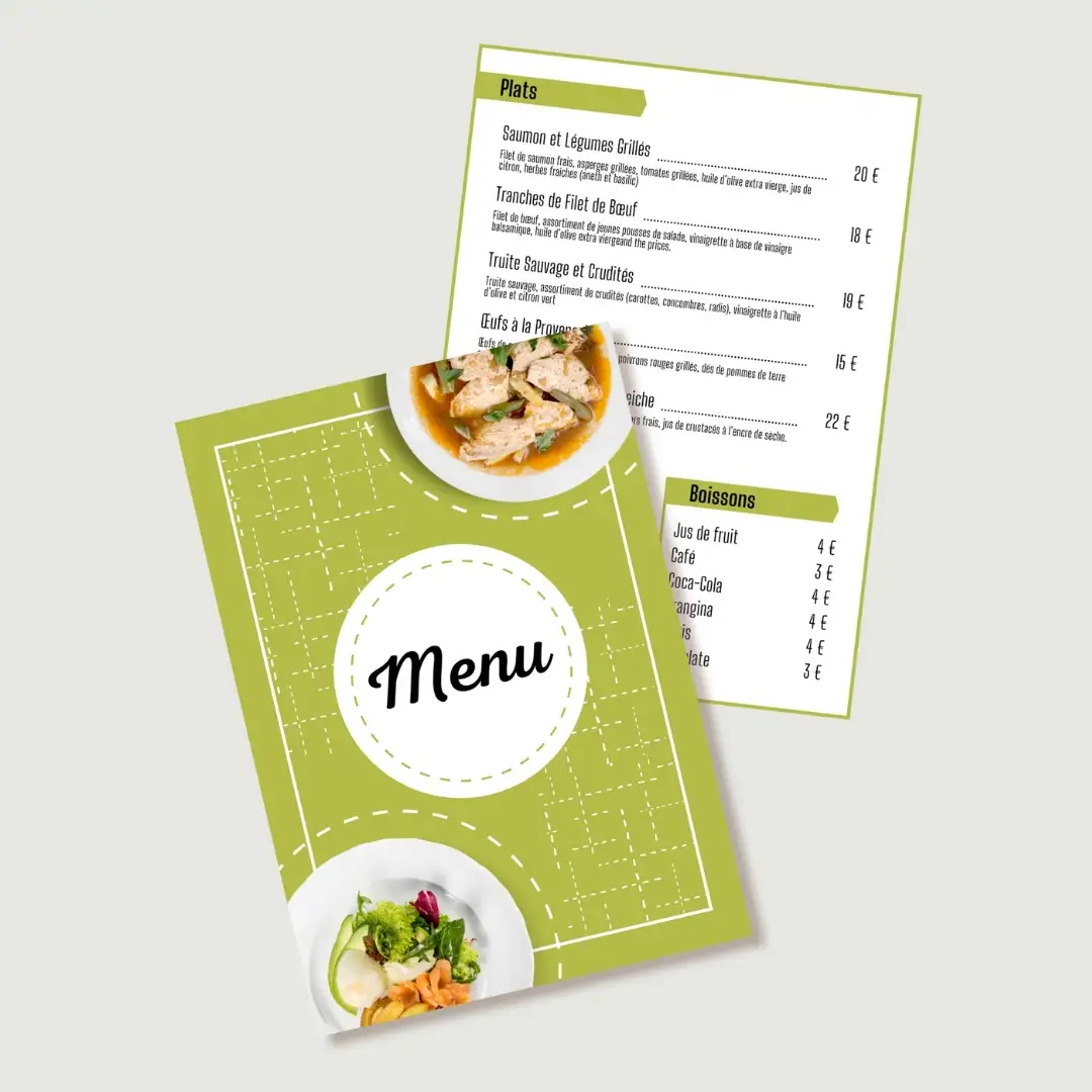 Quel tarif pour la création d'un menu de restaurant ? Quel tarif pour la création d'un menu de restaurant ?
