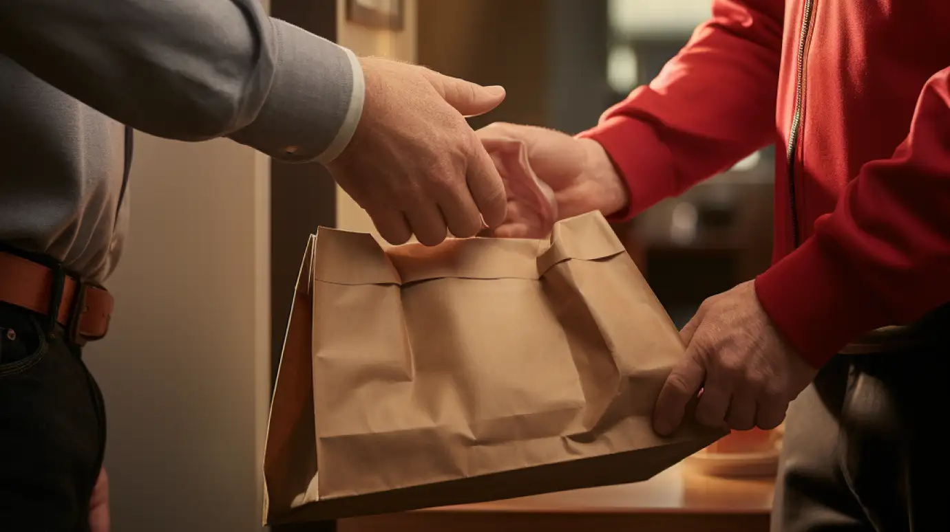 Livraison d'un commande d'un livreur Livraison d'un commande d'un livreur