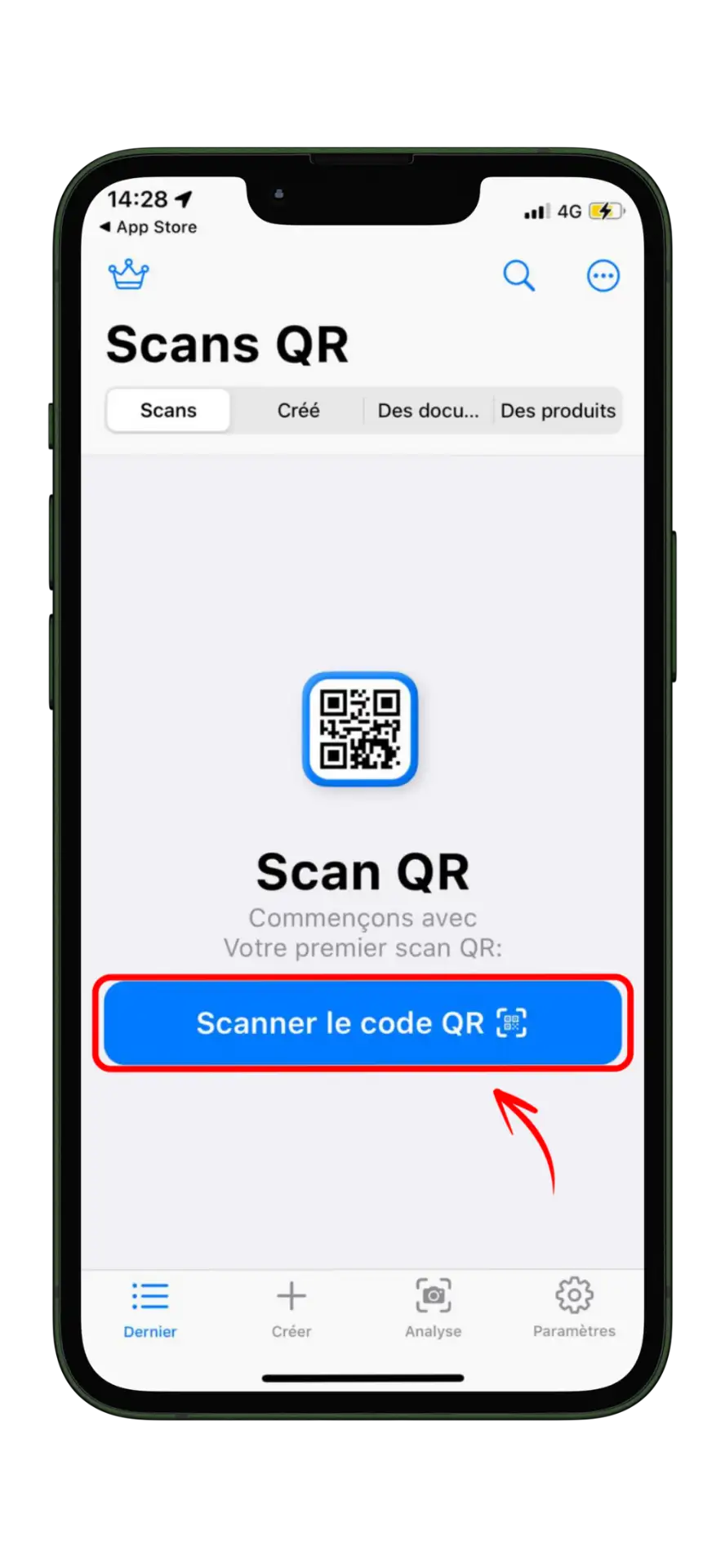 Scanner un menu QR code via application Scanner un menu QR code via application