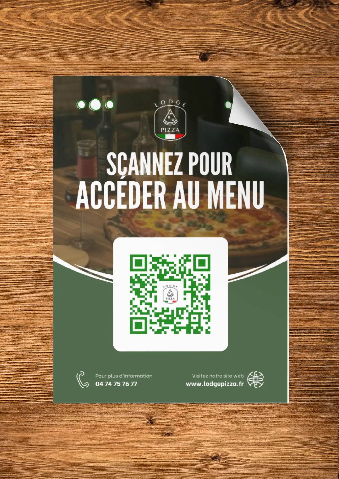 Exemple de QR code sur flyer Exemple de QR code sur flyer