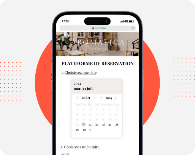 Plateforme de réservation